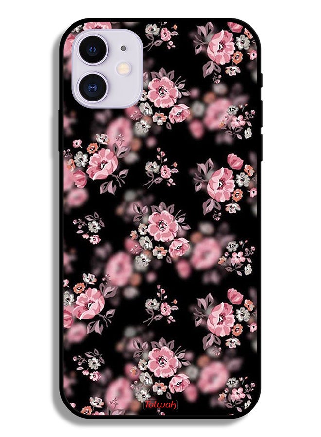 Tolwak Apple iPhone 11 Protective Case Portrait Flowers Pattern - Image 1