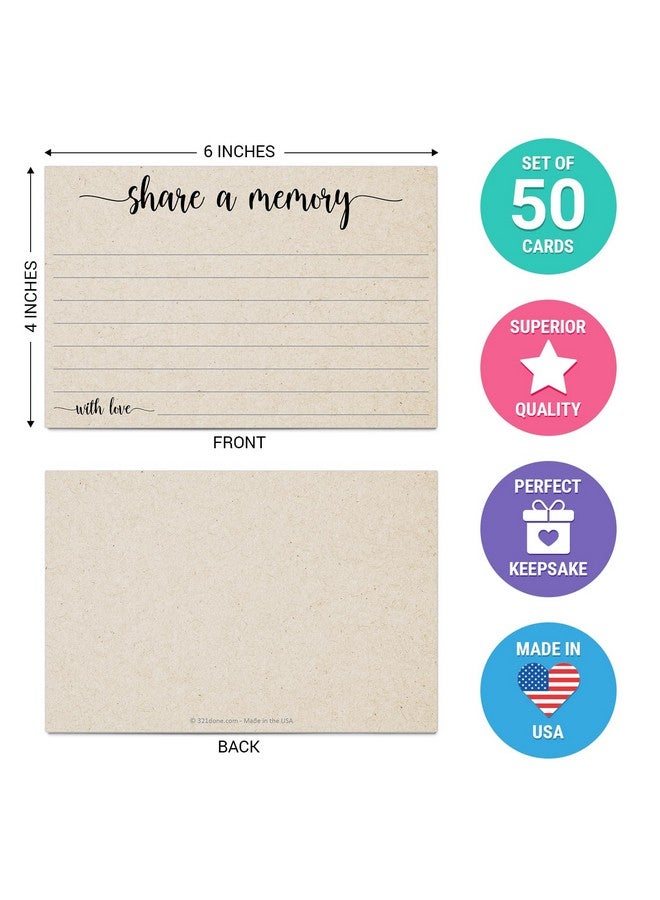 321 دن بطاقة مشاركة الذاكرة، صُنعت في الولايات المتحدة الأمريكية - 4X6 كرافت تان، للاحتفال بالحياة وأعياد الميلاد والذكرى السنوية والنصب التذكاري والجنازة والتخرج وحفلات الزفاف - مجموعة من 50 بطاقة - Image 2