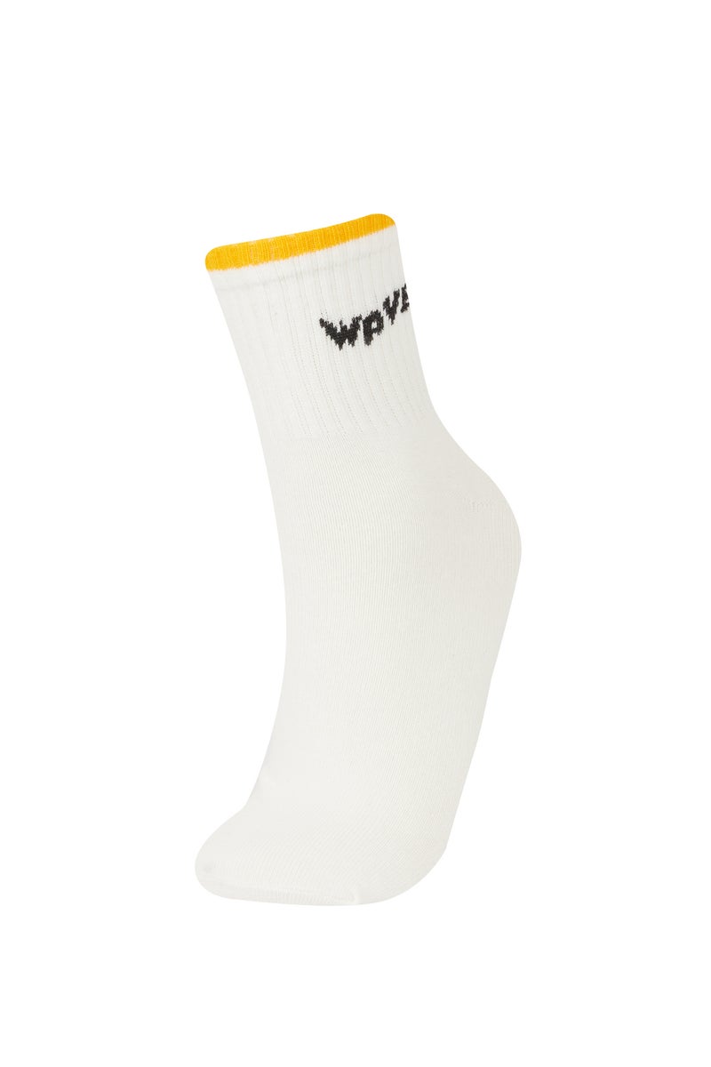 DeFacto Woman Printed 5 Piece Short Socks - Image 2