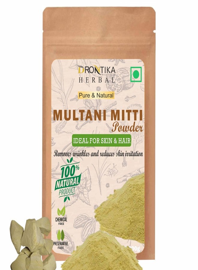 Drontika Wild & Pure 100% Pure Multani Mitti Powder (Fuller's Earth) Skin Face Clays (200g) - Image 2