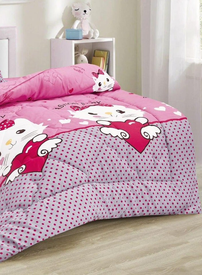 Ming Li Baby Bed Sheet Set, 3-Piece Microfiber Middle Filling Quilt Set, Full Fitted Sheet 120x200+35, Quilt 170x200, Pillowcase 50x80cm - Image 3