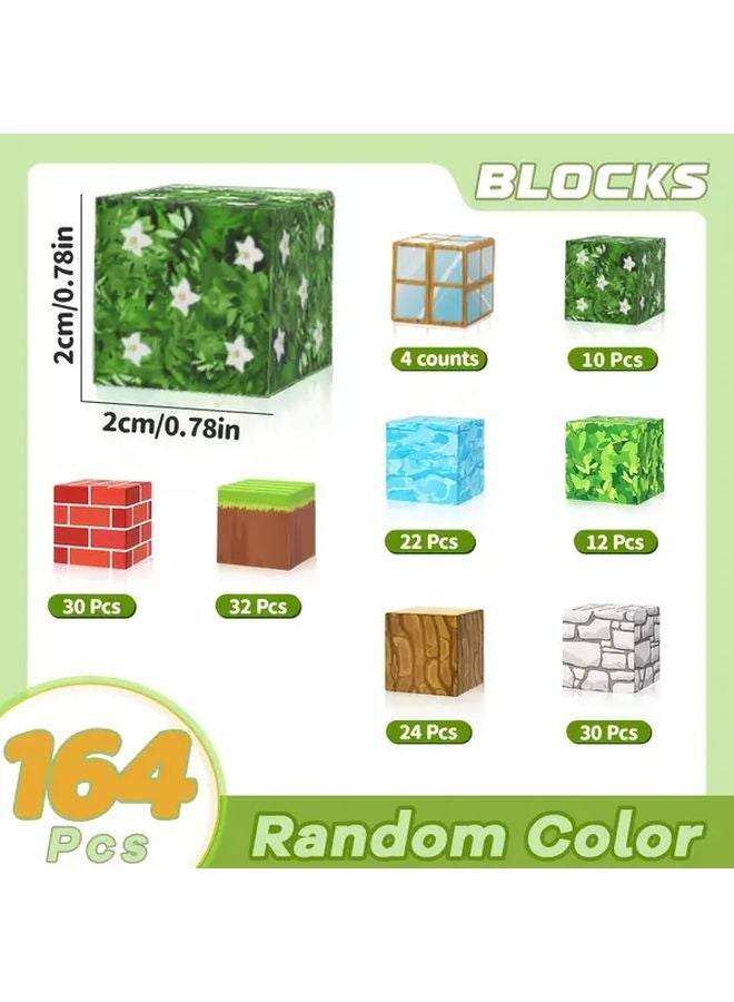 164Pcs Magnetic Building Blocks Set Educational Construction Toys For Kids - Image 1