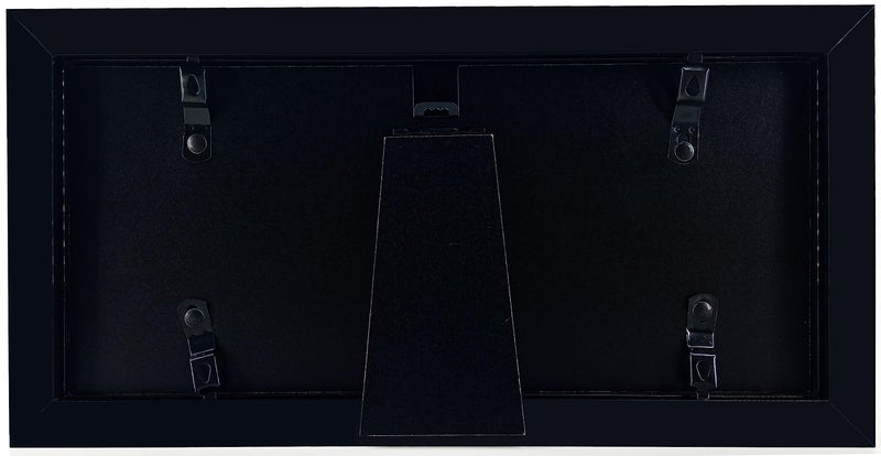 Gold Home 2 Pack Black First Dollar Bill Frame with Black Mat or 4x9 Business License Frame without Mat  Real Glass  Easel Stand and Wall Hanger Included - Image 5