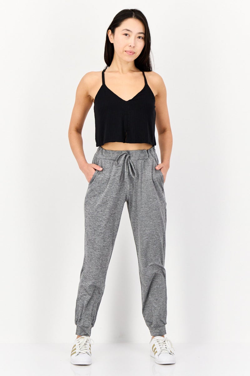 SKECHERS Women Sportswear Fit Training Jogger Pants, Grey - Image 4