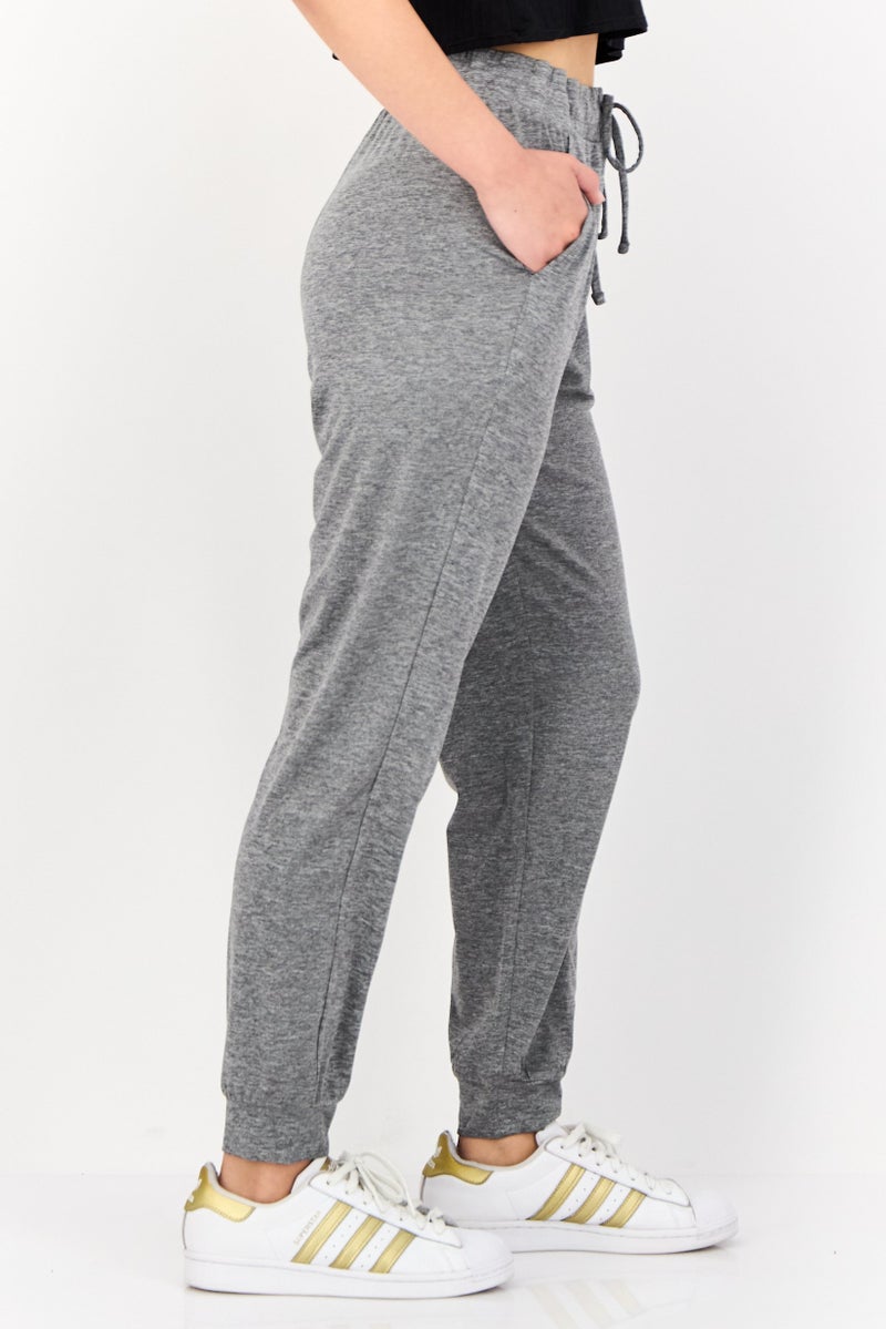 SKECHERS Women Sportswear Fit Training Jogger Pants, Grey - Image 4