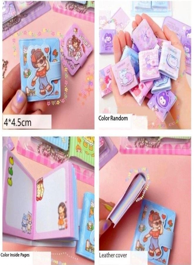 fashionhome 16 Pieces Beautiful DIY Multicolor Cartoon Theme Mini Book Pocket Notebook Set Box for Kids Birthday Gift for Children - Image 5