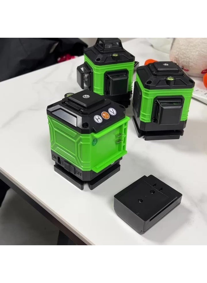 12-Line Green Laser Level – Self-Leveling Cross Line Laser with Remote & App Control, LCD Display, 360° Rotating Base, Tilt Mode, Adjustable Brightness, Waterproof & Dustproof – Single Battery Version - Image 1