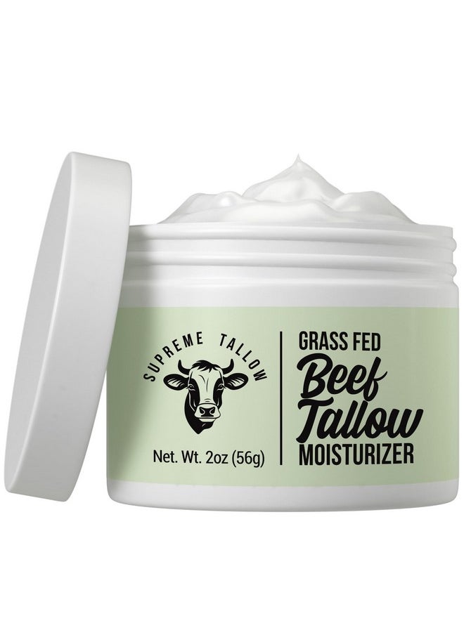 Peak Performance Supreme Grass Fed Beef Tallow Moisturizer For Sensitive Skin. Unscented Ultra High Purity Whipped Tallow Balm. 2-In-1 Face Cream And Body Lotion For Dry, Damaged, Or Sensitive Skin Care.  - Image 1