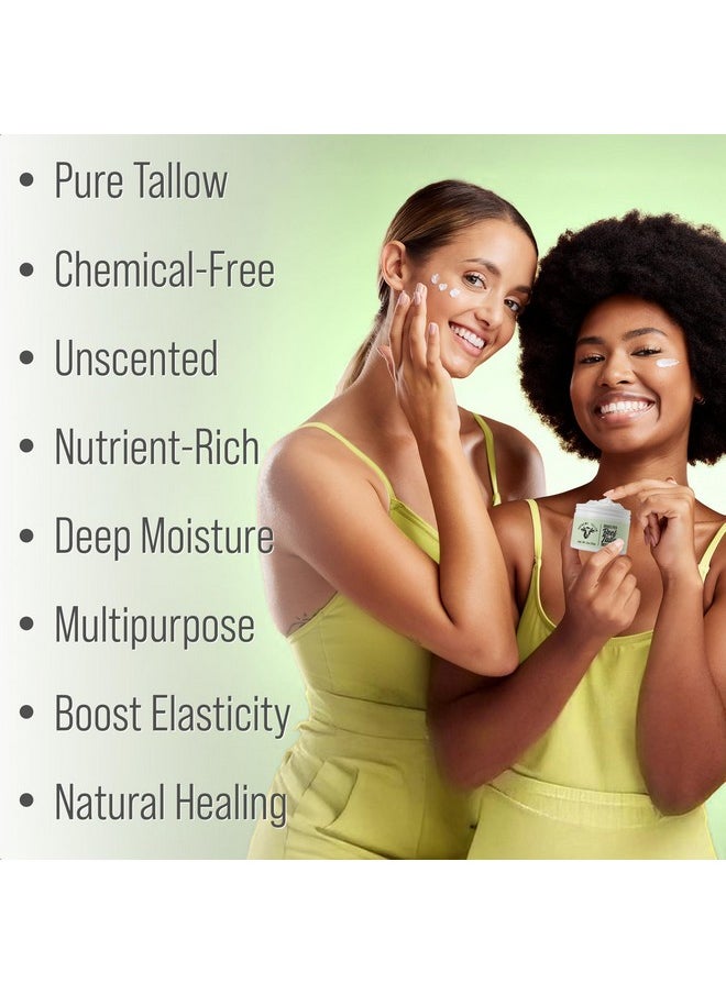 Peak Performance Supreme Grass Fed Beef Tallow Moisturizer For Sensitive Skin. Unscented Ultra High Purity Whipped Tallow Balm. 2-In-1 Face Cream And Body Lotion For Dry, Damaged, Or Sensitive Skin Care.  - Image 3