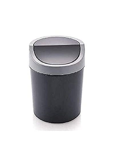 PLASTO WORLD PLASTO WORLD Decor Table Top Dustbin With Swinging Lid Multicolor  - Image 1