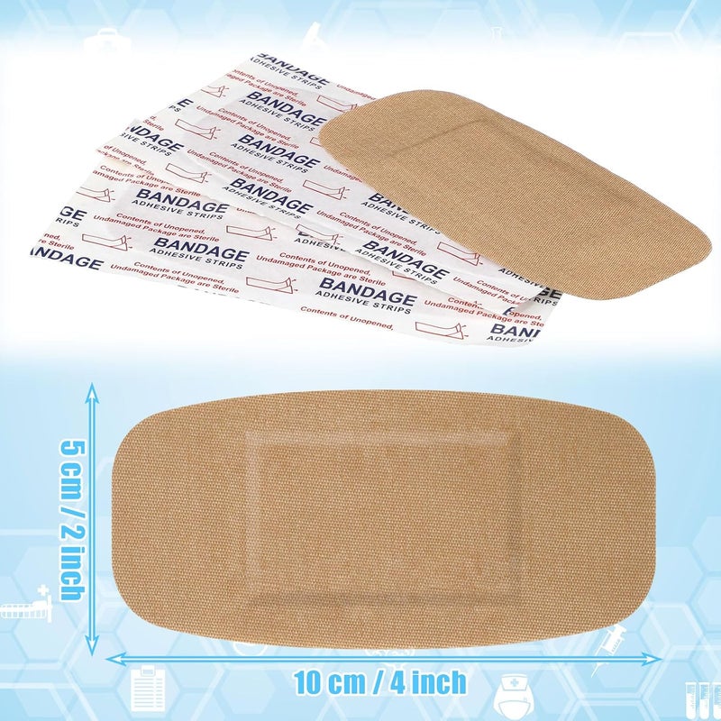 Sinmoe 400 Pcs Large Bandages Bulk Big Flexible Adhesive Wound Care Fabric Bandages for Care and Protect Wounds 2 x 4 Inch - Image 3