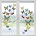 Whaline 24Pcs Colorful Butterfly Window Clings Double-Sided Anti-Collision Window Decals to Prevent Bird Strikes on - Image 2