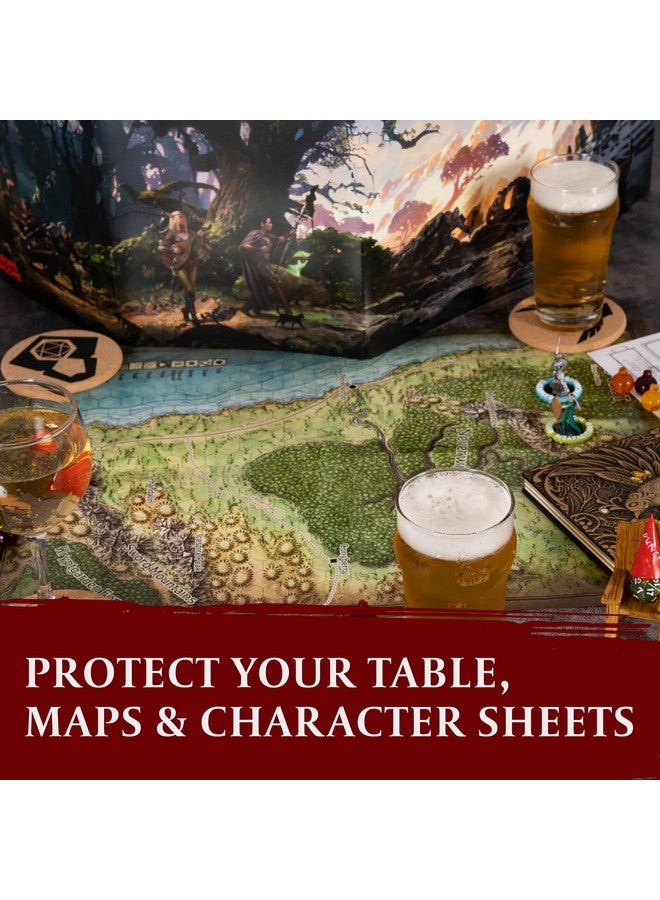 lynx HQ Cork DND Coasters - Set of 12 Class +1 DM Icon Coasters - Great Nerdy Gift for D&D Players, Gamers, DM, Men or Women- Dungeons & Dragons Accessories for Home Decor, Mugs, Drinks, Table Decoration - Image 5