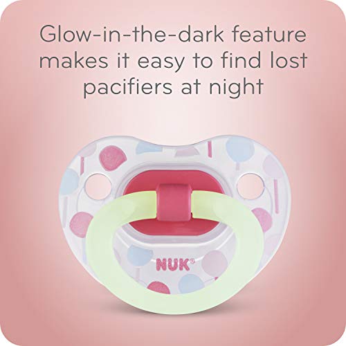 NUK Orthodontic Pacifiers, Girl, 0-6 Months, 2-Pack - Image 4