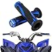 Wacece 78 22mm ATV Handlebar Grips NonSlip Universal for Foreman Recon Raptor Grizzly Warrior Rancher Fourtrax Blaster Prairie ATV 4 Wheeler Quards Blue - Image 2