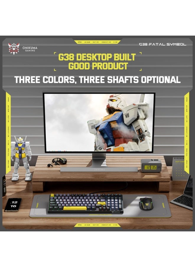 onikuma 98-Key Tawny Switch Mechanical Gaming Keyboard 75% Mini Wired Waterproof Backlight Silent Black Rgb Color Suitable For Computer/Ps4/Xbox Gamers  - Image 5
