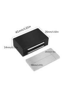 Excefore Cabinet Magnetic Catch Adhesive, 8 Pack Magnetic Door Catch Strong Cabinet Door Magnet Latch Kitchen Magnetic Latch for Cupboard Magnetic Closure Closet Door Closing for Drawer Black  - Image 3