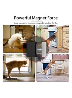 Excefore Cabinet Magnetic Catch Adhesive, 8 Pack Magnetic Door Catch Strong Cabinet Door Magnet Latch Kitchen Magnetic Latch for Cupboard Magnetic Closure Closet Door Closing for Drawer Black  - Image 5