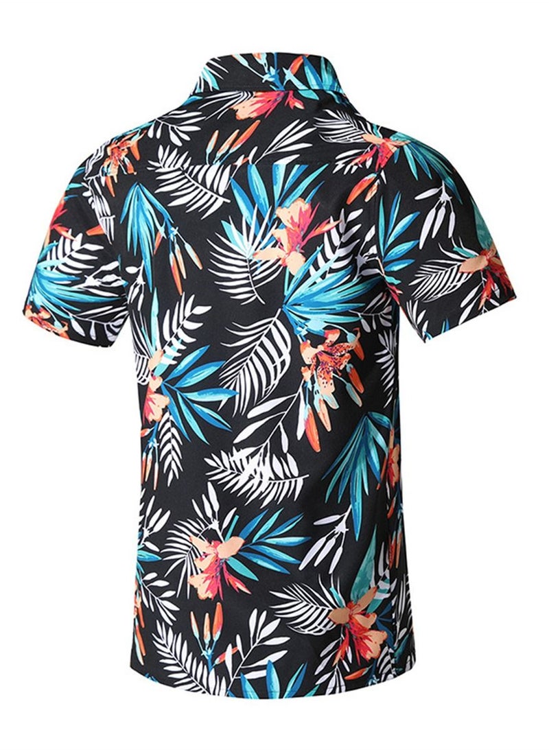 Loquat - 2Pcs Men's Sport Loose Breathable Swimming Leaf Shorts Multicolour - Image 1