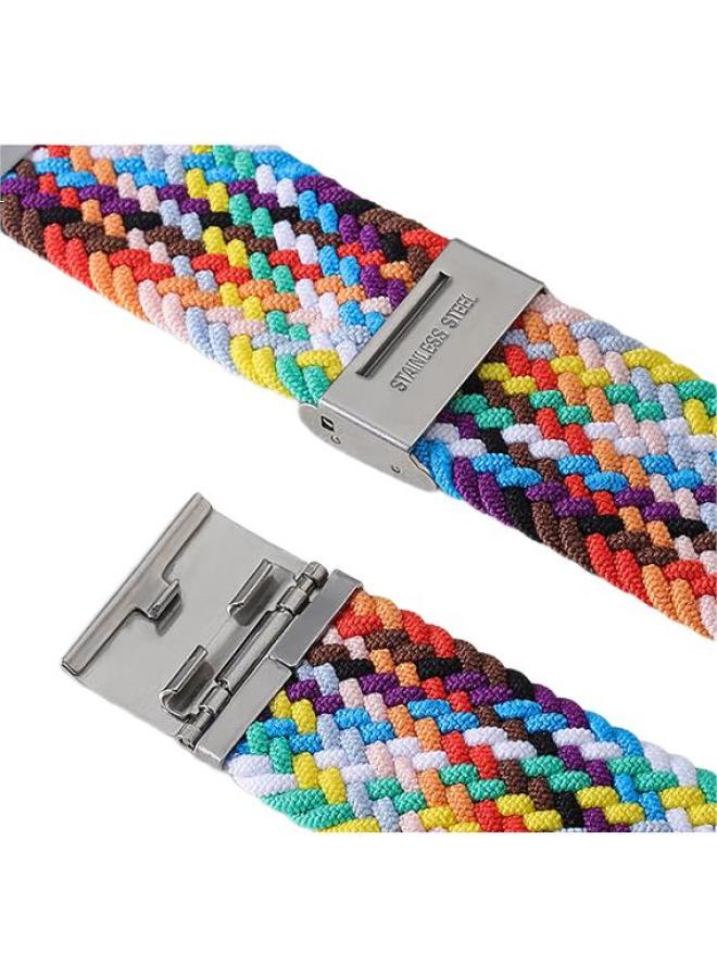 MSSM Suitable For Huawei Watch Straps, Gt5/4/Gt3Pro/Gt2 Nylon Woven Straps, For Men And Women, 20Mm [42/43 Dial] - Black - Image 1