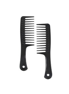 yantaisiyu 4Pcs Hair Combs Wide Tooth Comb Detangle Hair Comb Styling Hair Comb For Long Hair Curly Hair （Black）  - Image 5