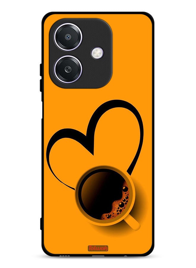 Tolwak Oppo A3 5G Protective Case Cover Coffee Cup Art - Image 1