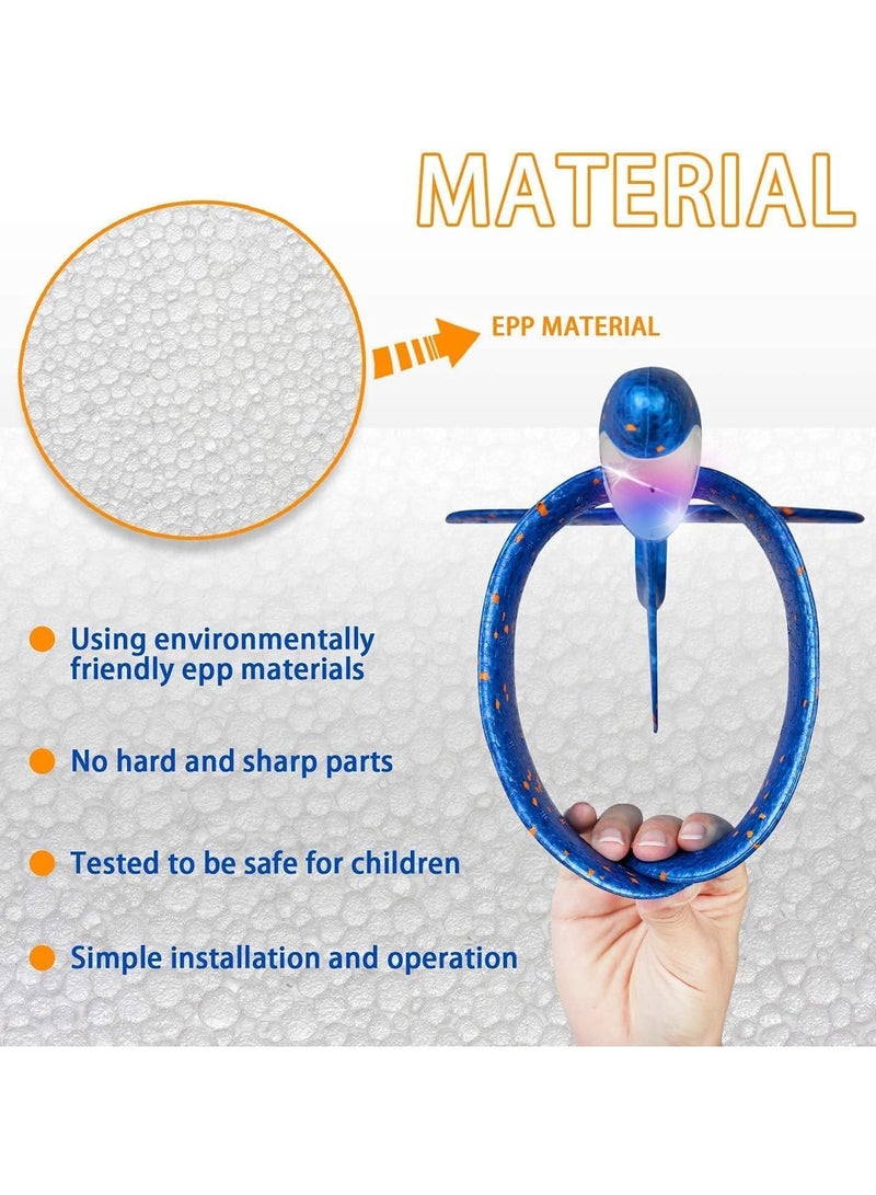 Big ⅬЕԀ Flаѕһ Foam Plane Gliders Hand Throw Light Inertial AirPlane EPP Outdoor Launch Fun of Kids Тоуs for Children Gift (Upgrade 50cm Red)  - Image 4