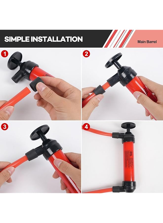 Excefore Multi-Purpose Siphon Transfer Pump Kit, Gasoline Siphon Hose Pump, Fluid Extractor Siphon Transfer Pump, Suitable For Gasoline Liquid Oil Air And Automotive - Image 3
