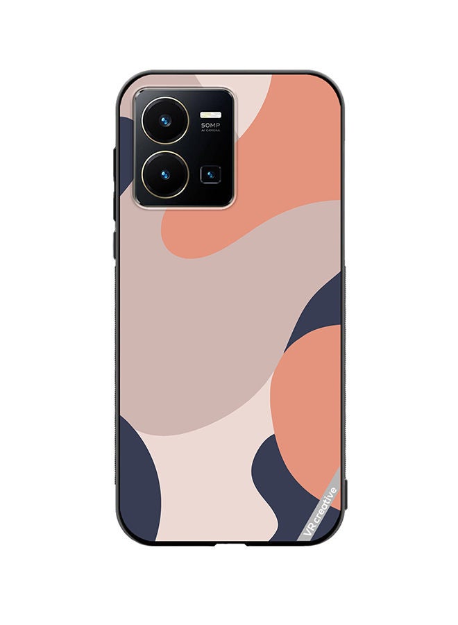 Protective Case Cover For Vivo Y35 Layered In Multicolor Design