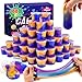TITRITH Slime 88 Pack Galaxy Slime Kit Slime Advent Calendar Party Favors for Kids Non Sticky Soft Sludge Toy Mini Slime Bulk for Boys Girl Birthday Stuffers Stress Relief Goodie Bags - Image 2