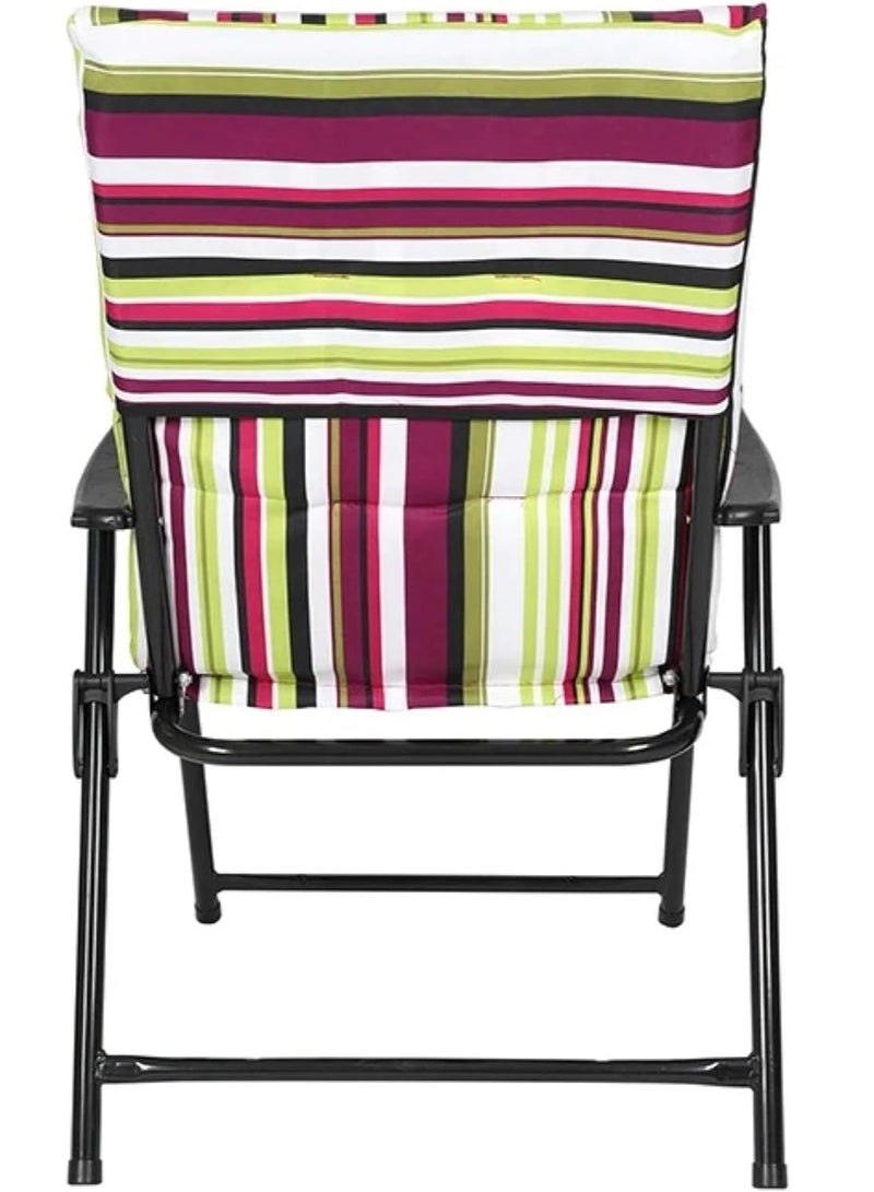 HEXAR Heavy Duty Folding Beach Chair Foldable Camping Chair For Adult, Lightweight Folding Camping Chair For Outdoor Camp Beach Travel Picnic Hiking - Large - Image 5