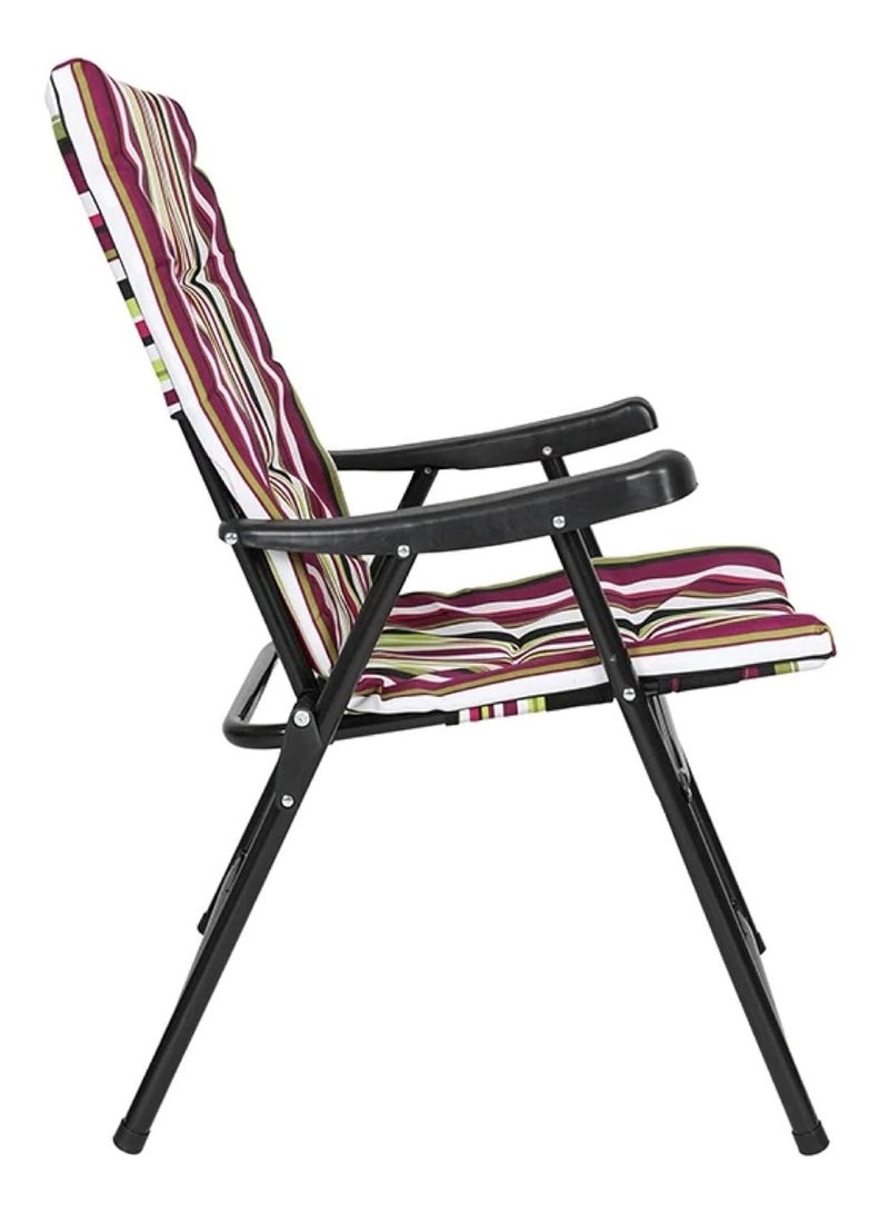 HEXAR Heavy Duty Folding Beach Chair Foldable Camping Chair For Adult, Lightweight Folding Camping Chair For Outdoor Camp Beach Travel Picnic Hiking - Large - Image 4