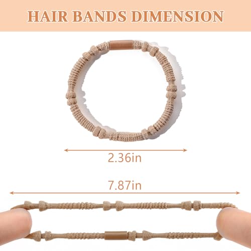 SYGY 25 PCS Bohemian Hair Accessories: Lightweight Ponytail Holders in 5 Styles, 2.36" No Damage Hair Ties for Thick or Thin Hair - Image 2