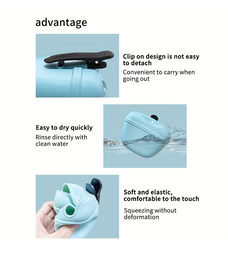 Cyan Outdoor Pet Training Bag Portable Treat Dog Food Waist Pack - Image 5