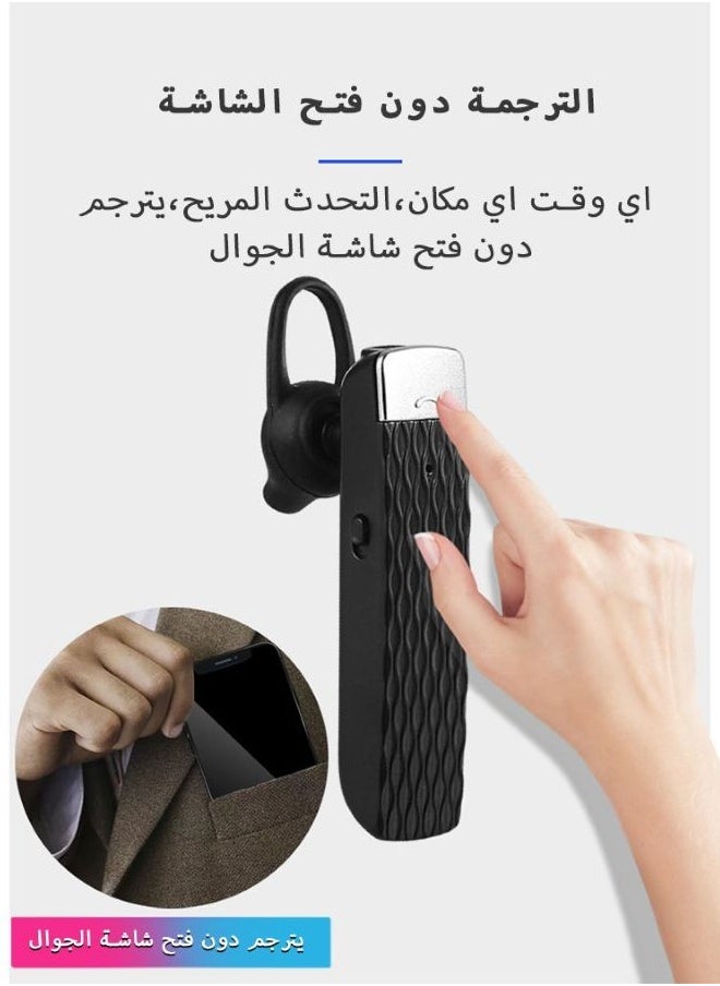 Smart Wireless Bluetooth Headset Voice Translator 33 Languages Instant Translation