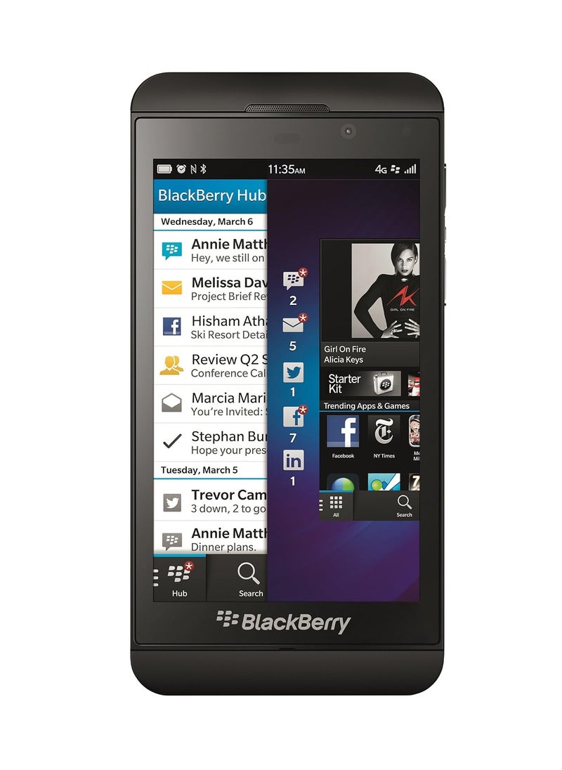 BlackBerry BlackBerry Z10-16GB, 2GB RAM, 4G LTE, Black 