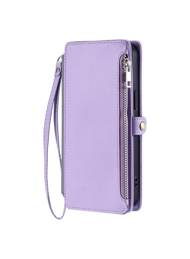 S-TOP Case For Motorola Moto G75 5G Leather Stitching Multi-card Slot Zipper Phone Case - Image 2