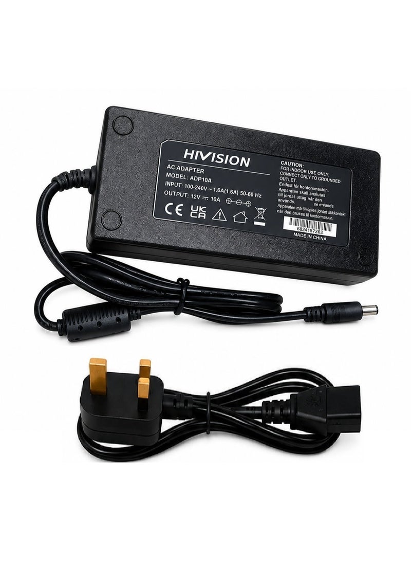 Hivision General Power Supply Adapter – 100-240V to 12V (2A, 3A, 5A, 8A & 10A) Adapter for CCTV Cameras, DVR, LED Strip, Router, Monitor, Water Pump & Electronics - Image 3