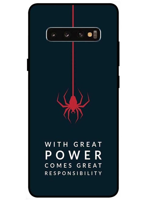 Protective Case Cover For Samsung Galaxy S10 Plus Smart Series Printed Protective Case Cover for Samsung Galaxy S10 Plus With Great Power Comes Great Responsibility