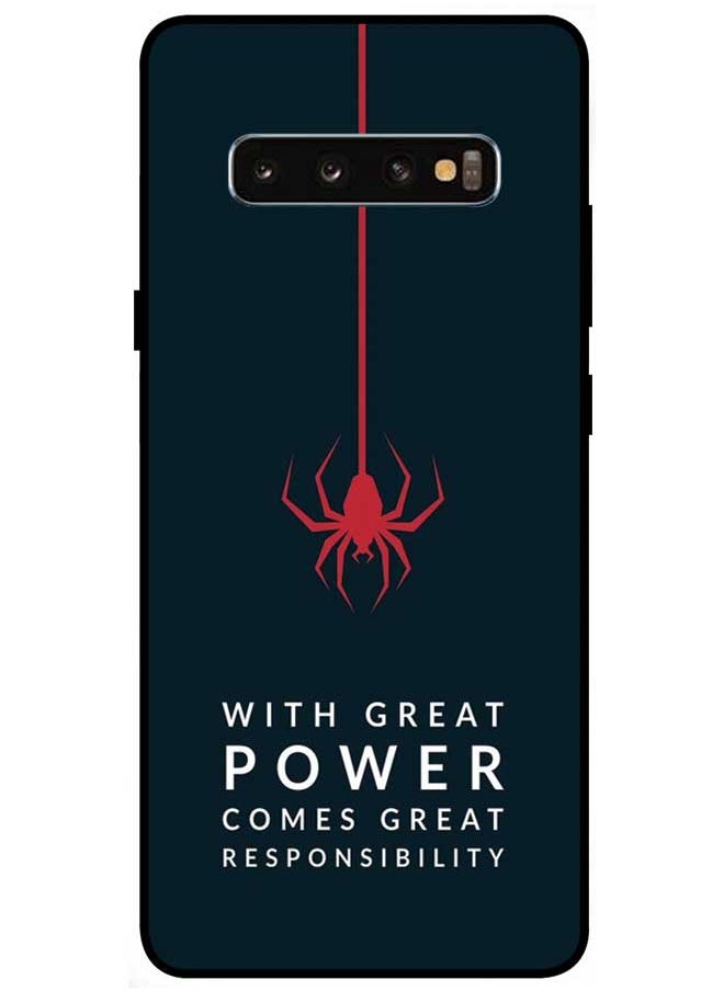 Protective Case Cover For Samsung Galaxy S10 Plus Smart Series Printed Protective Case Cover for Samsung Galaxy S10 Plus With Great Power Comes Great Responsibility