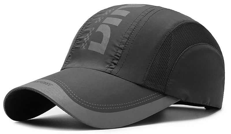 قبعة بيسبول سريعة الجفاف قبعة شمسية بشبكة وحماية من الأشعة فوق البنفسجية للرياضات الخارجية - بني فاتح - Image 1