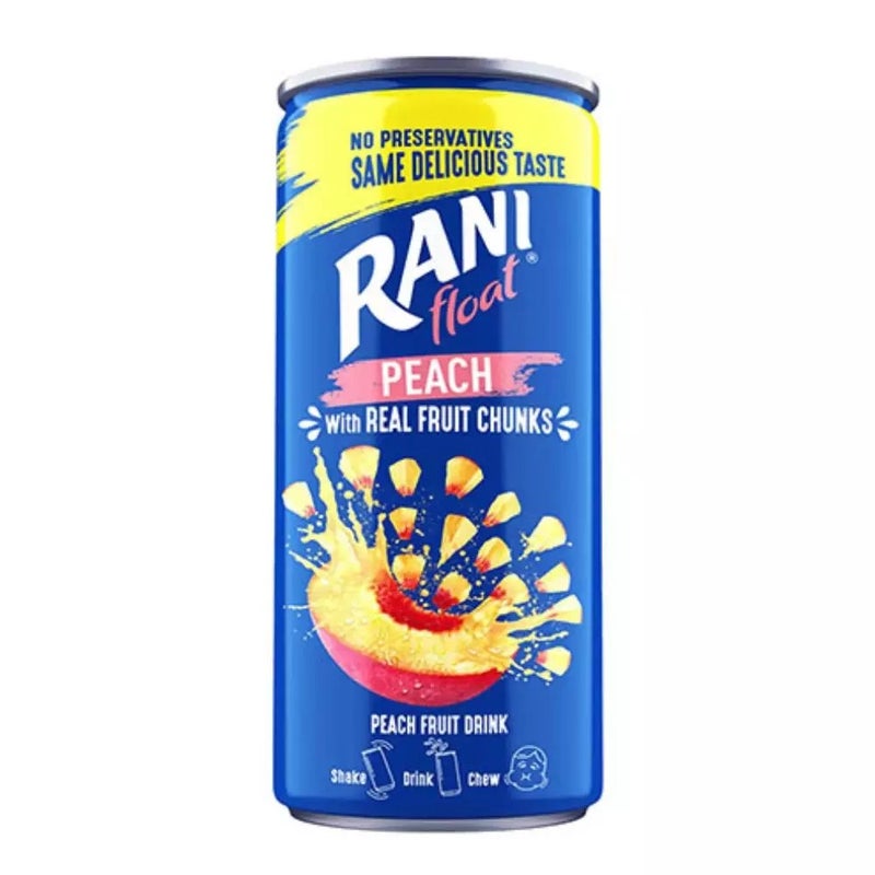 Rani Float Peach Flavor Fruit Juice With Real Fruit Pieces- 250ml