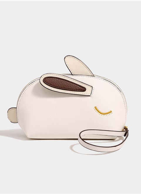 Simple Versatile Cute Rabbit Shape Mobile Phone Bag Casual Daily Use Storage Bag