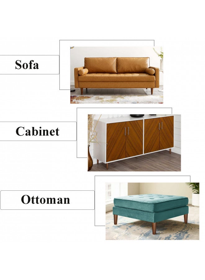 AORYVIC Furniture Leg Sofa Legs Replacement Wood 8 inch Mid Century Dresser Legs with 5/16 inch Bolt Set of 4 - Image 4