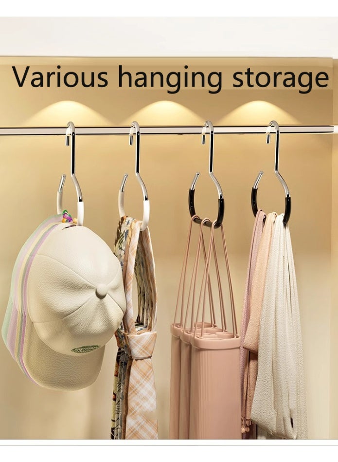 2-Pack Baseball Cap Hat Rack, Stainless Steel Baseball Cap Storage Box, Hat Rack Storage Box, Hat Hook for Door, Bedroom, Closet - Image 2