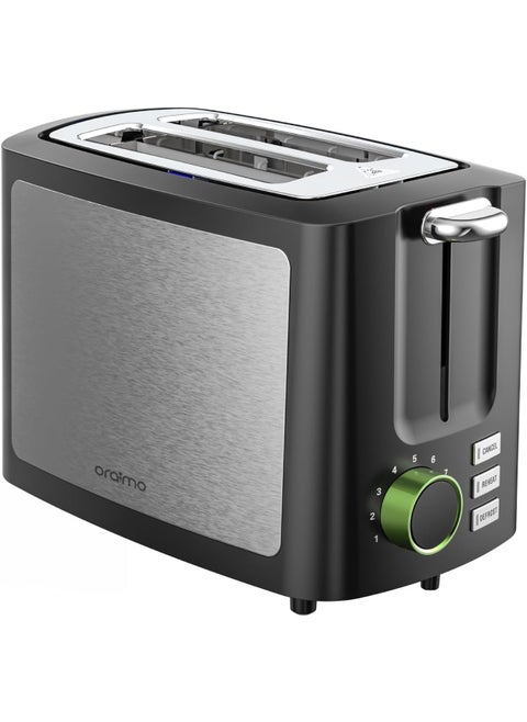 2 Slice Bread Toaster with Smart Digital Display, 9 Browning Settings, Toast, Defrost, Reheat 3-IN-1, Extra Wide Slot, Removable Crumb Tray, Easy Clean Up, Satisfy All Tastes