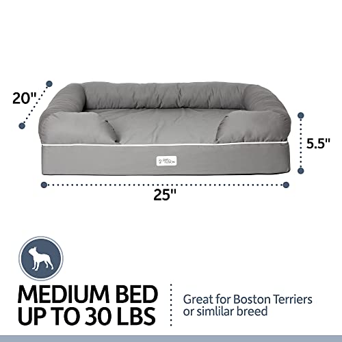 PetFusion Ultimate Dog Bed, Orthopedic Memory Foam, Multiple Sizes and Colors, Medium Firmness Pillow, Waterproof Liner, YKK Zippers, Breathable 35% Cotton Cover - Image 3