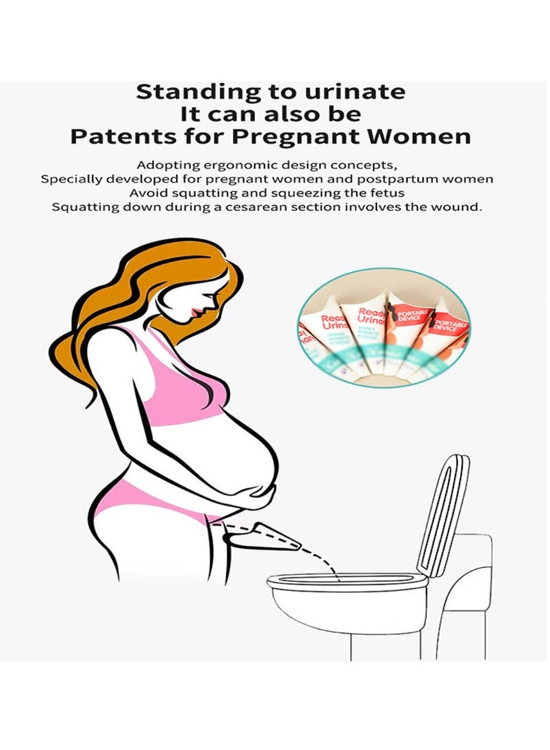 Apustim Disposable Urinal For Women，Ready Urinary，Portable Urinal For Women Standing Up To Pee，Paper Female Urination Device For Travel，Camping，Outdoor，Pregnant Women And The Elderly（Contains 20）  - Image 5