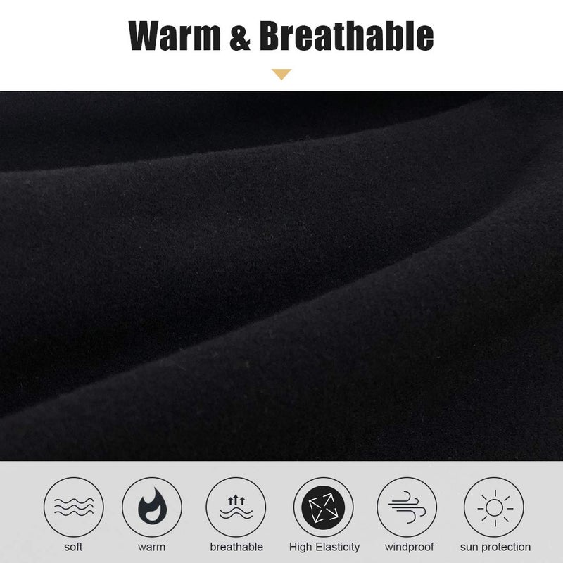 KGC 2 Pack Winter Neck Warmer Gaiter,Soft Fleece Windproof Face Mask Scarf Bandana Cold Weather Face Cover for Men & Women Outdoor Sports Skiing Cycling - Image 3