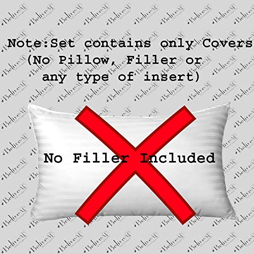 Belive-Me Cotton 300 TC Pillow Cover (Peach_Standard) - Image 2